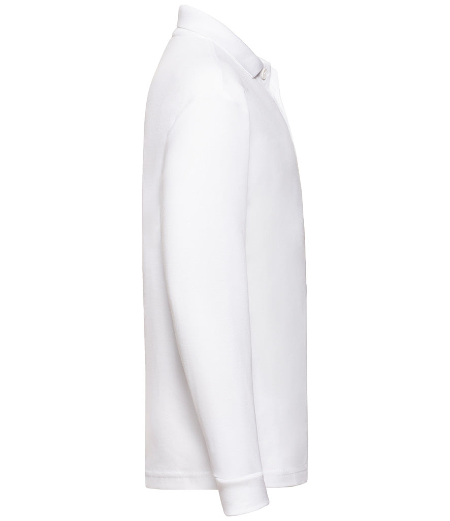 Fruit of the Loom Kids Long Sleeve Poly/Cotton PiquÃ© Polo Shirt