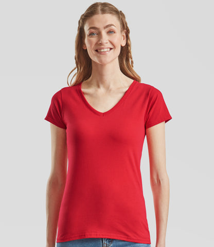 Fruit of the Loom Lady Fit Value V Neck T-Shirt