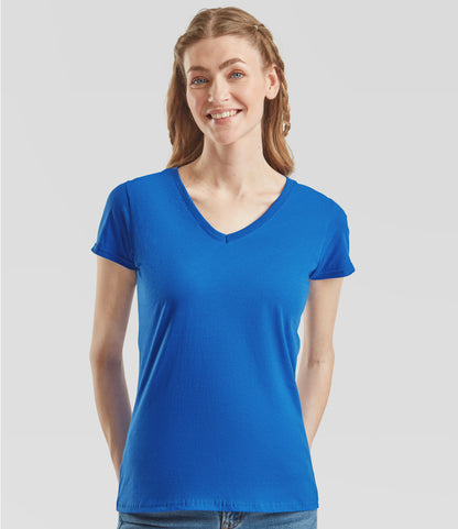 Fruit of the Loom Lady Fit Value V Neck T-Shirt