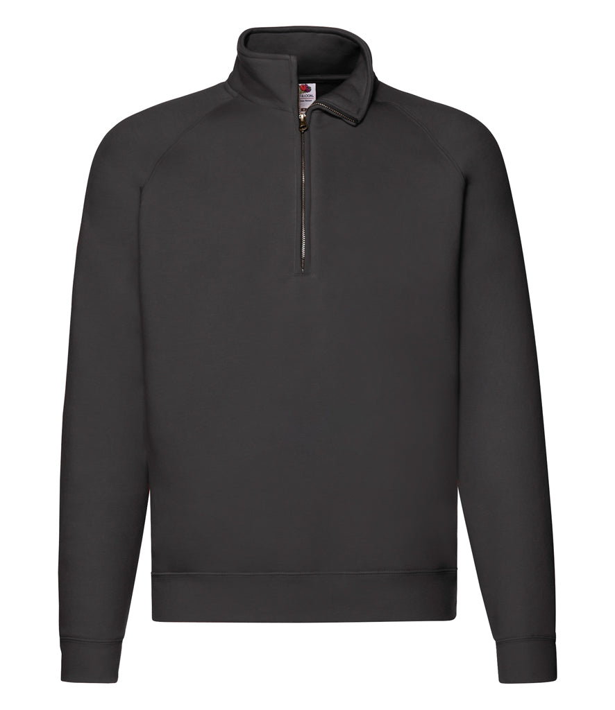 Fruit of the Loom Premium Zip Neck Sweatshirt