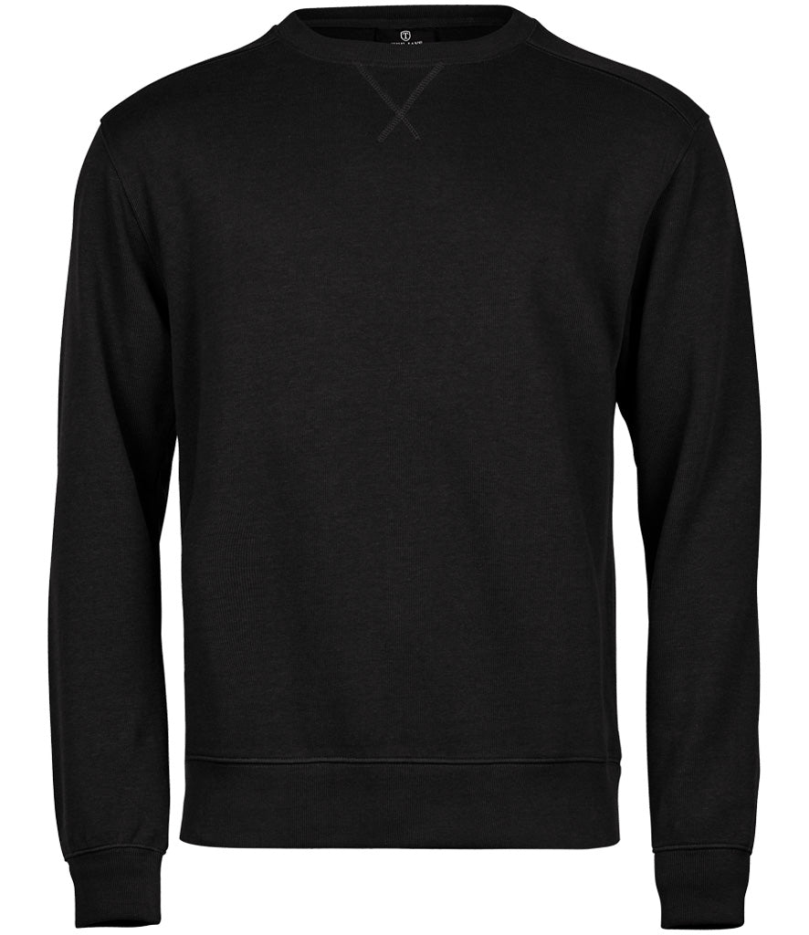 Tee Jays Ribbed Interlock Crew Neck Sweatshirt