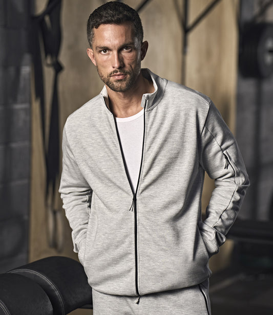 Tee Jays Athletic Full Zip Sweat Cardigan