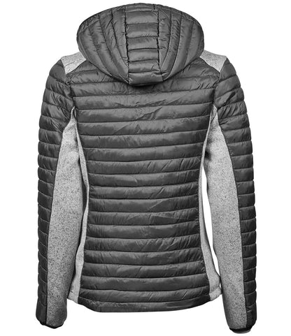 Tee Jays Ladies Crossover Hooded Padded Outdoor Jacket