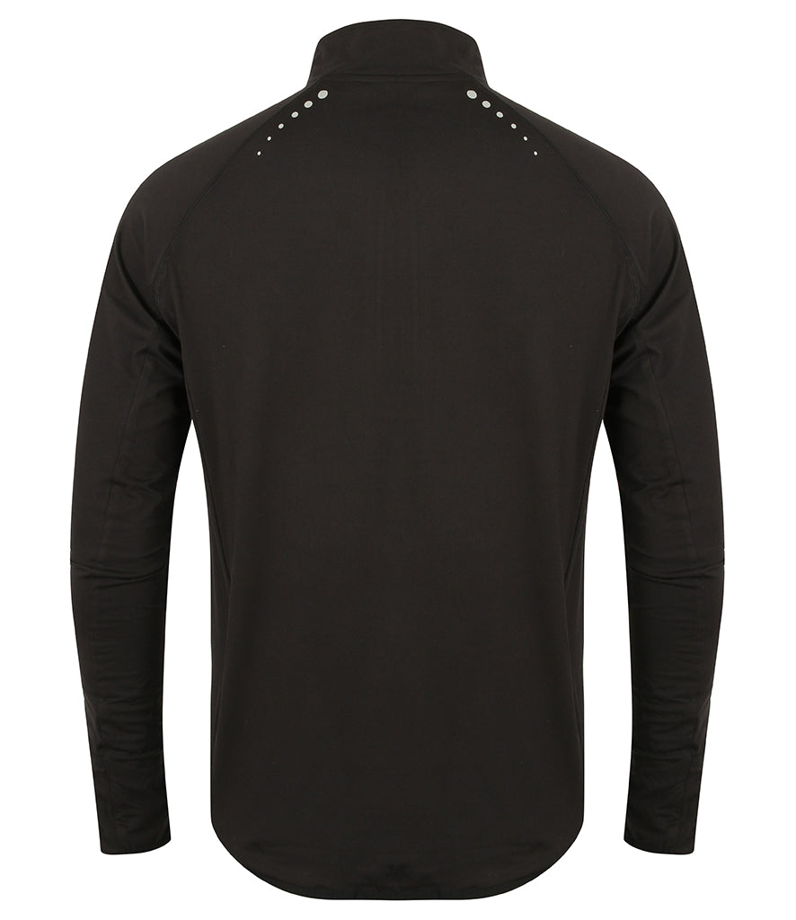 Tombo Long Sleeve Zip Neck Performance Top