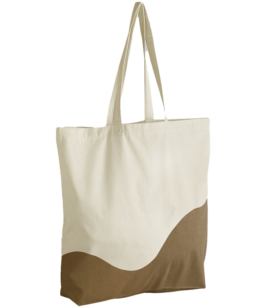 Westford Mill Organic Cotton Wave Print Maxi Tote Bag