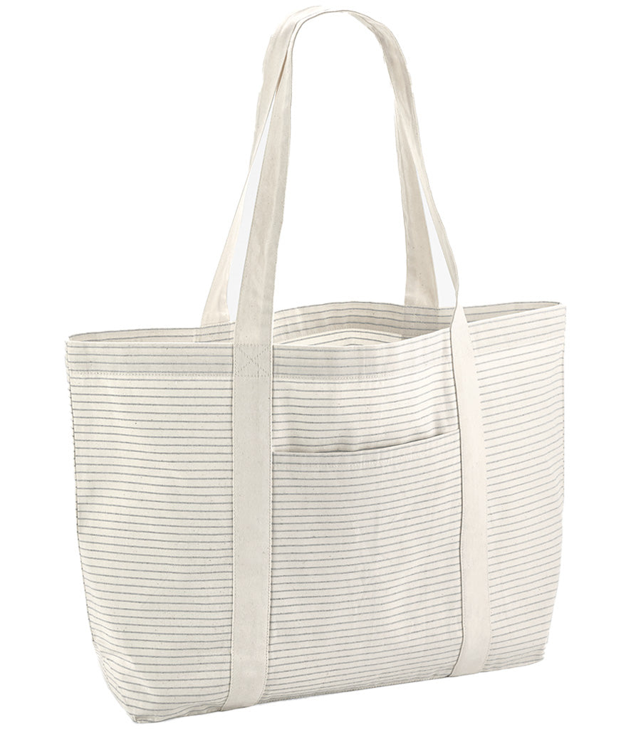 Westford Mill Striped Organic Cotton Shopper