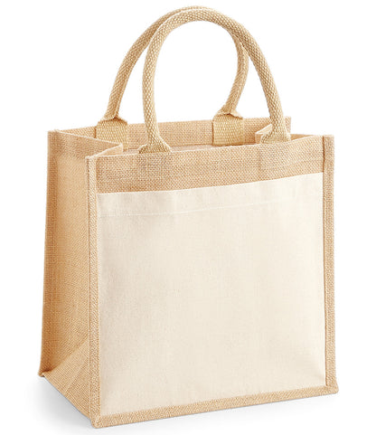 Westford Mill Pocket Jute Midi Tote Bag