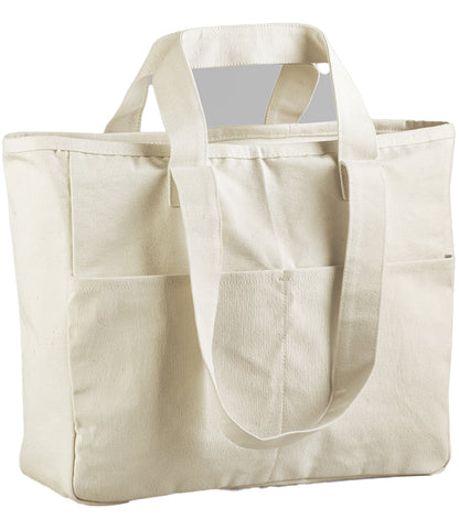 Westford Mill Double Handle Cargo Pocket Tote Bag