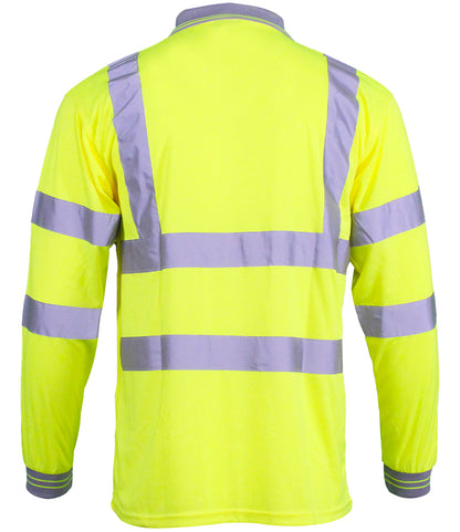 Warrior Hi-Vis Long Sleeve Polo Shirt