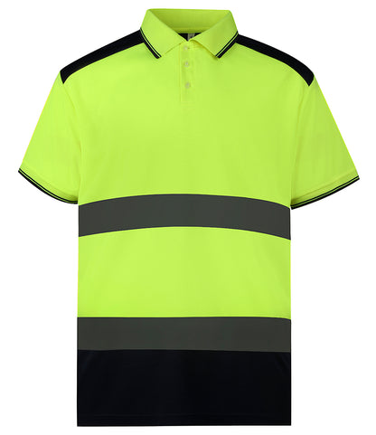 Yoko Two Tone Short Sleeve Polo Shirt