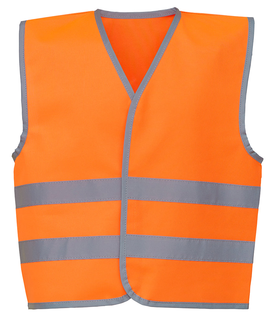 Yoko Kids Hi-Vis Two Band Waistcoat