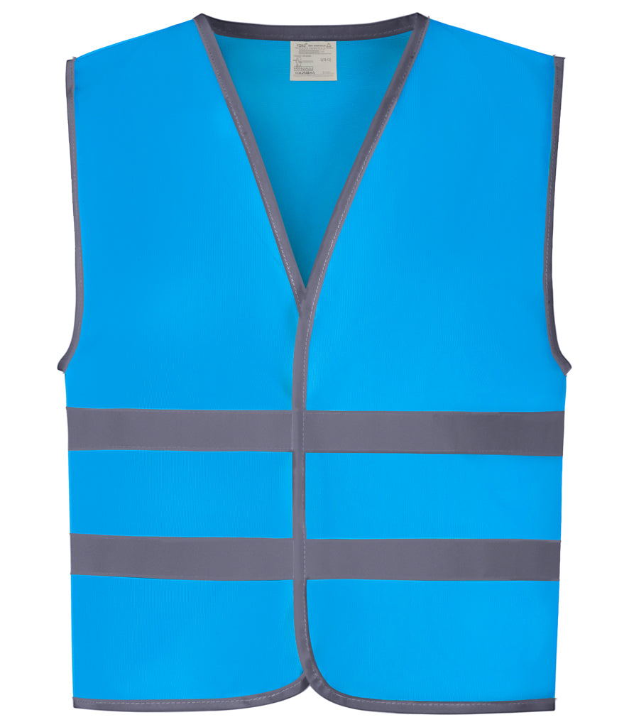 Yoko Kids Hi-Vis Two Band Waistcoat