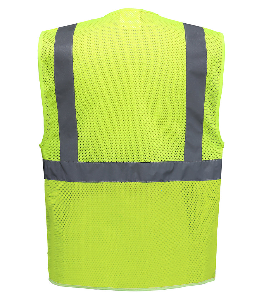 Yoko Hi-Vis Top Cool Open Mesh Executive Waistcoat